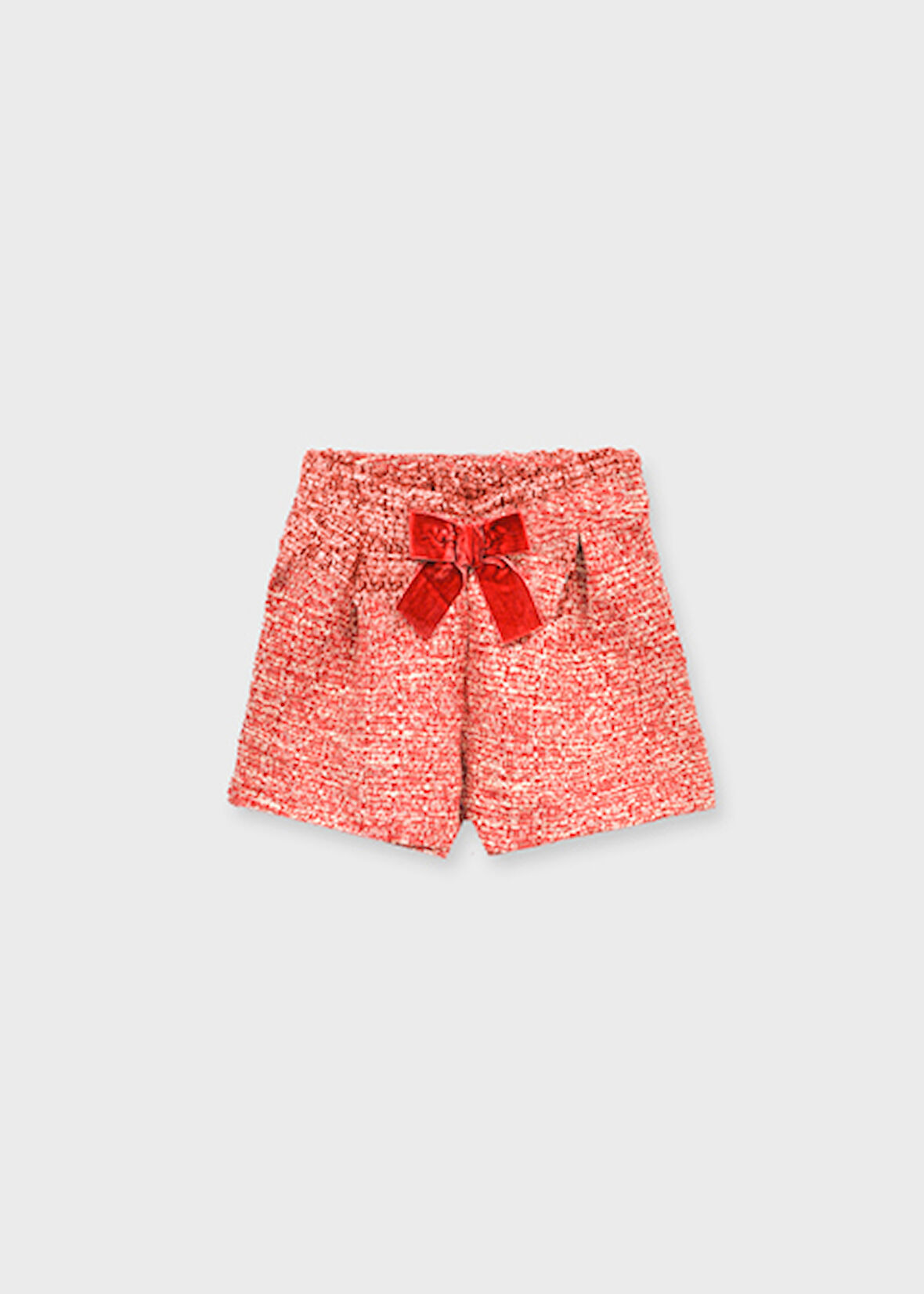 Mayoral Kırmızı Kız Çocuk Fiyonklu Şort 4224