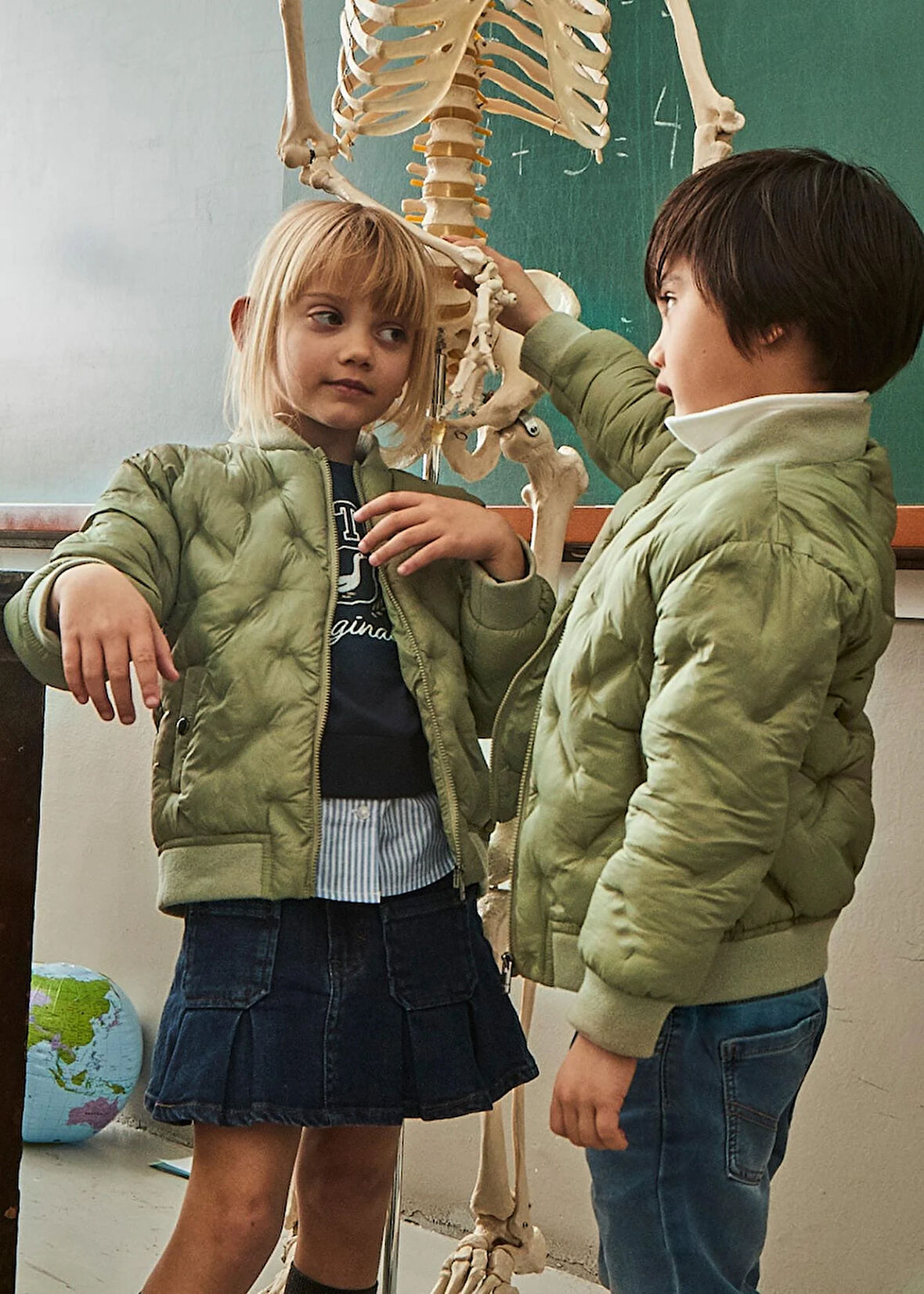 Mayoral Erkek Çocuk Parçalı  Desenli Slim Fit Şişme Mont