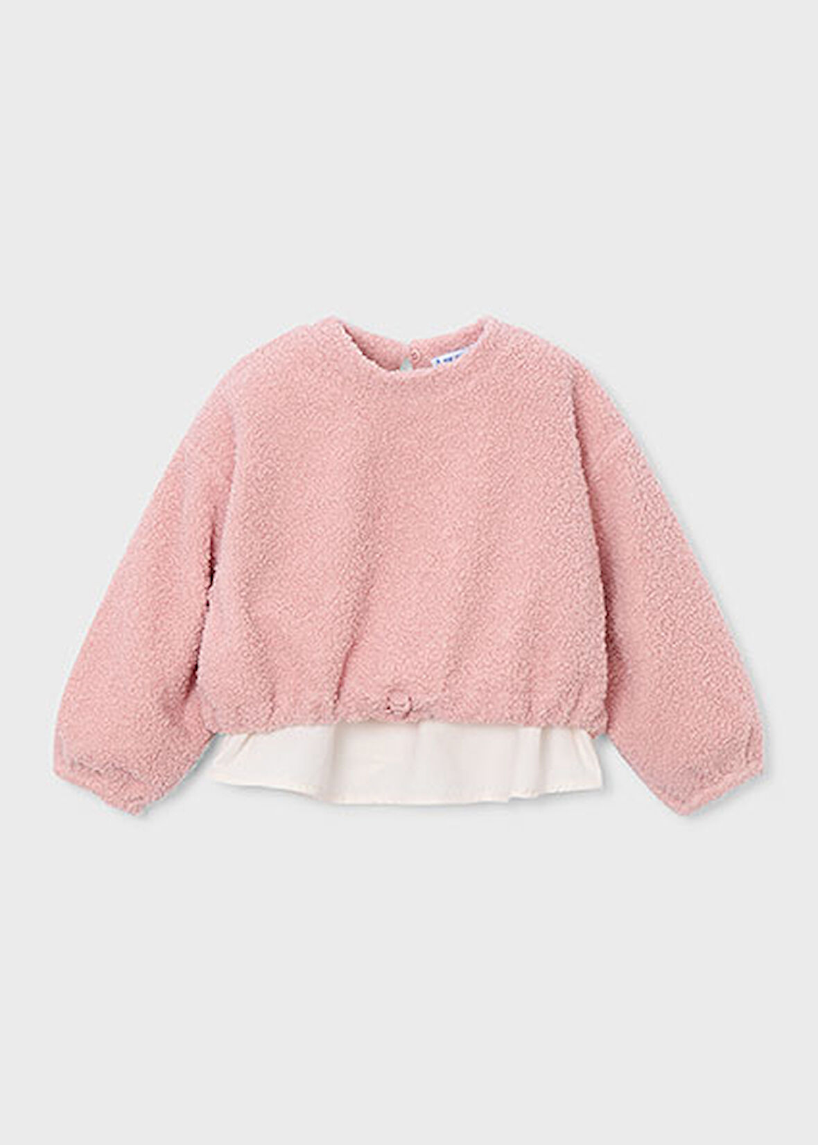 Mayoral Pembe Kız Çocuk Peluş Sweatshirt 4431