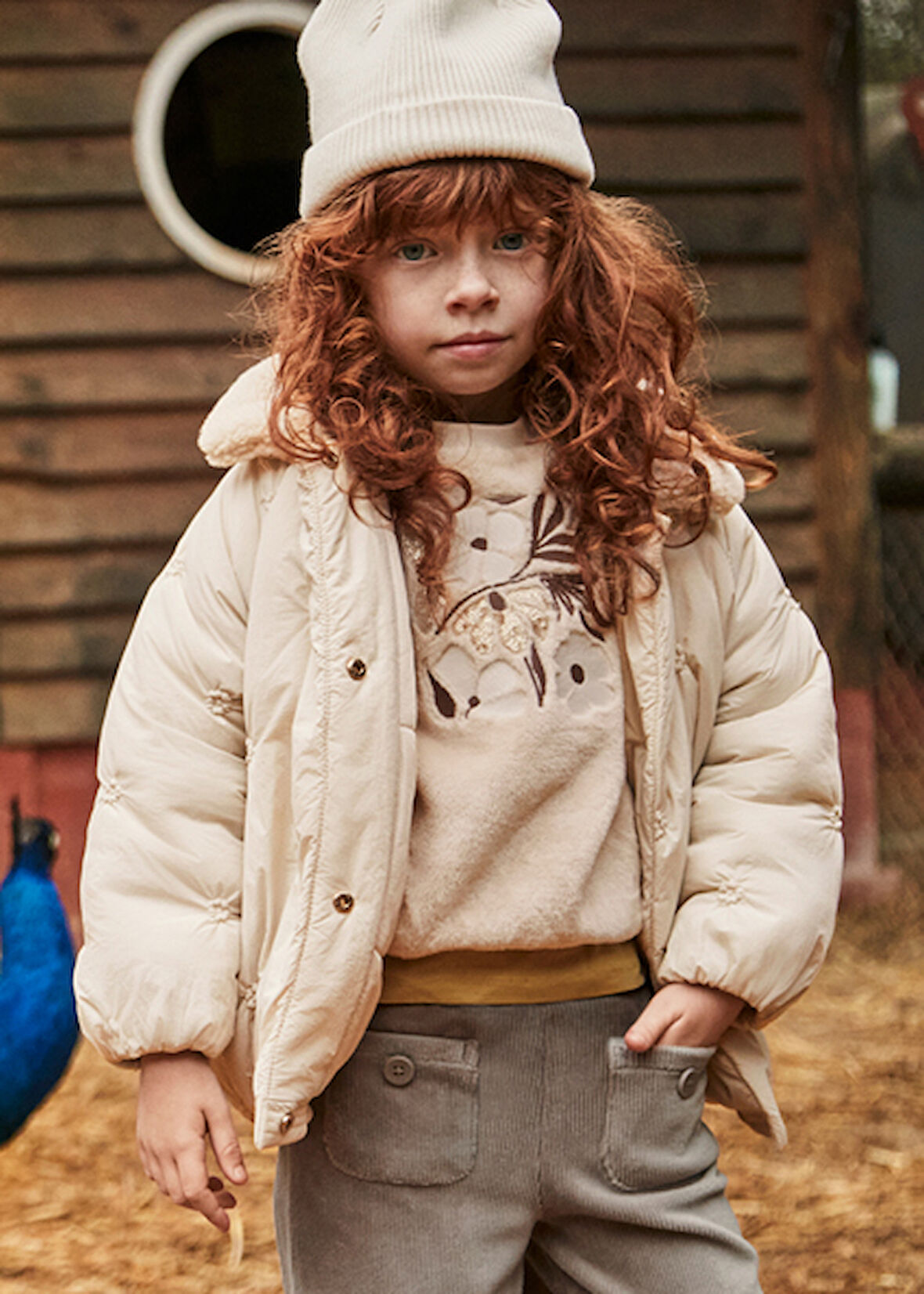 Mayoral Bej Kız Çocuk Ceket 4446