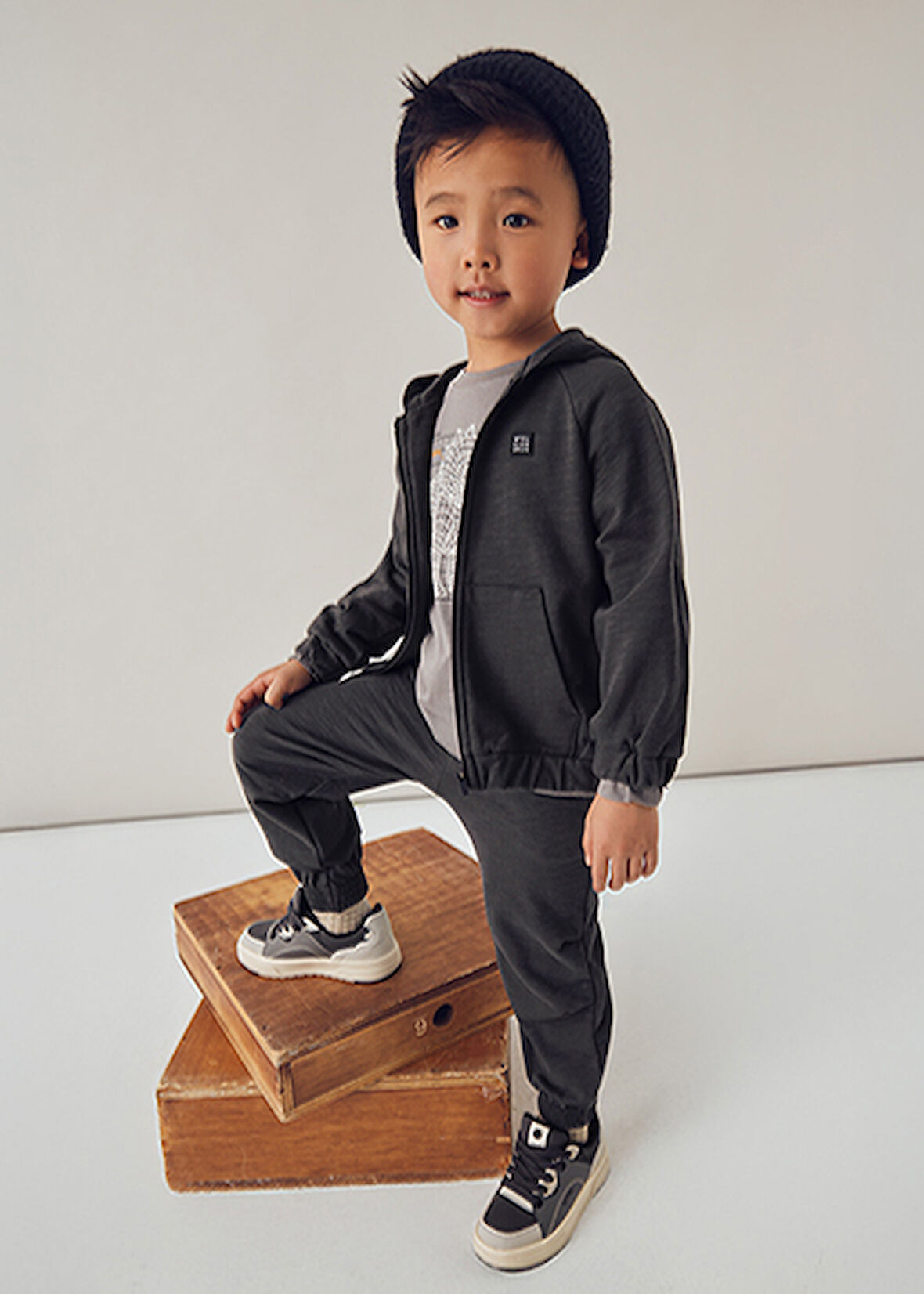 Mayoral Siyah Erkek Çocuk Eşofman Takımı 4807