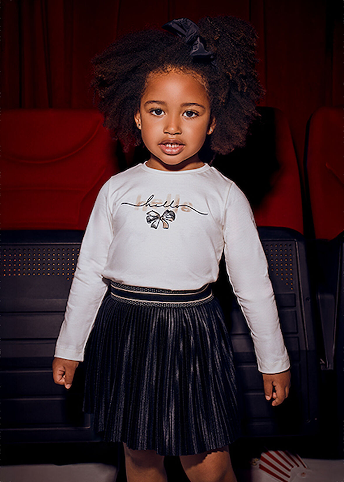 Mayoral Siyah Kız Çocuk Pileli Etek 4903