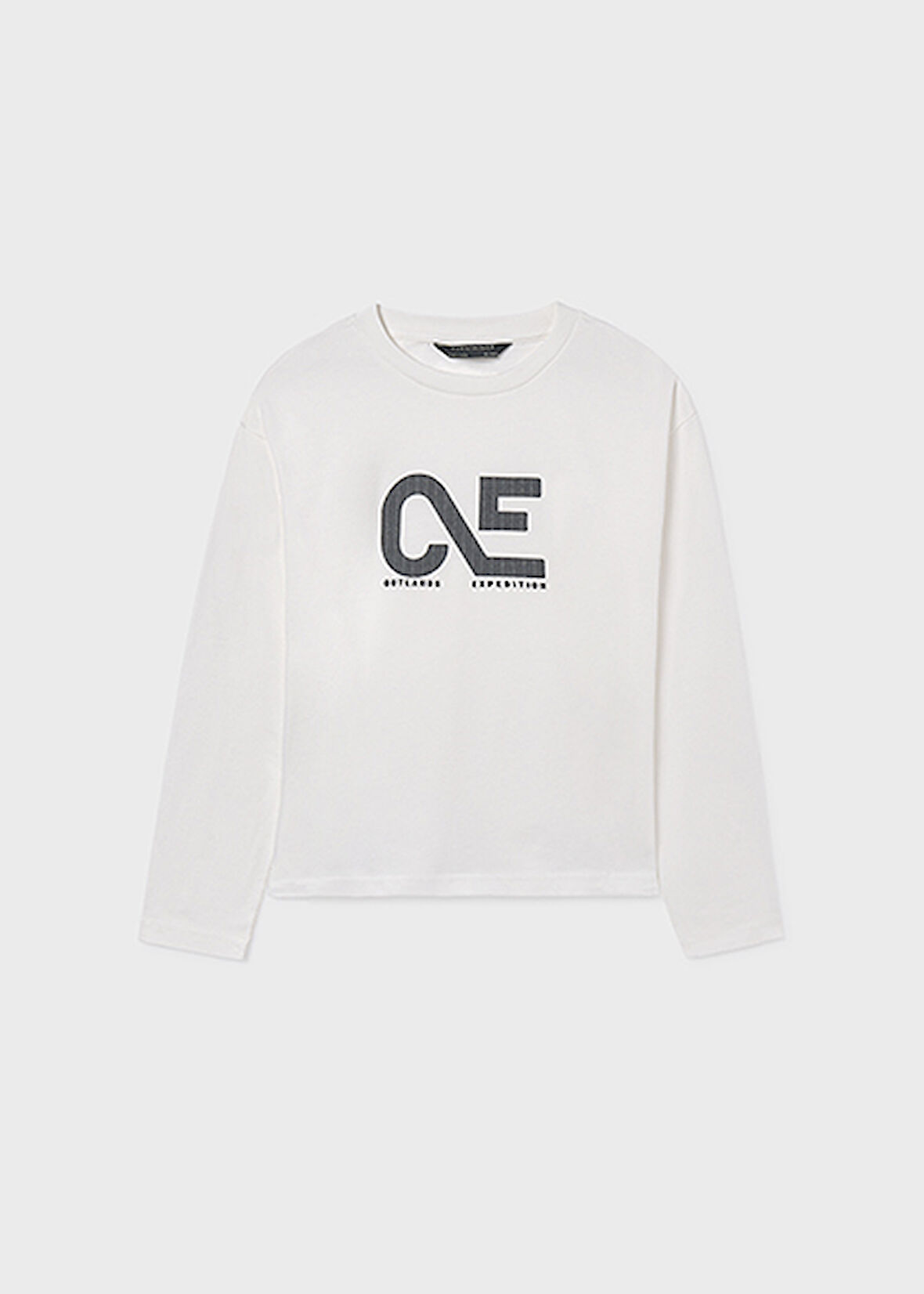 Mayoral Krem Erkek Çocuk Kabartmalı Uzun Kollu Tişört 7010