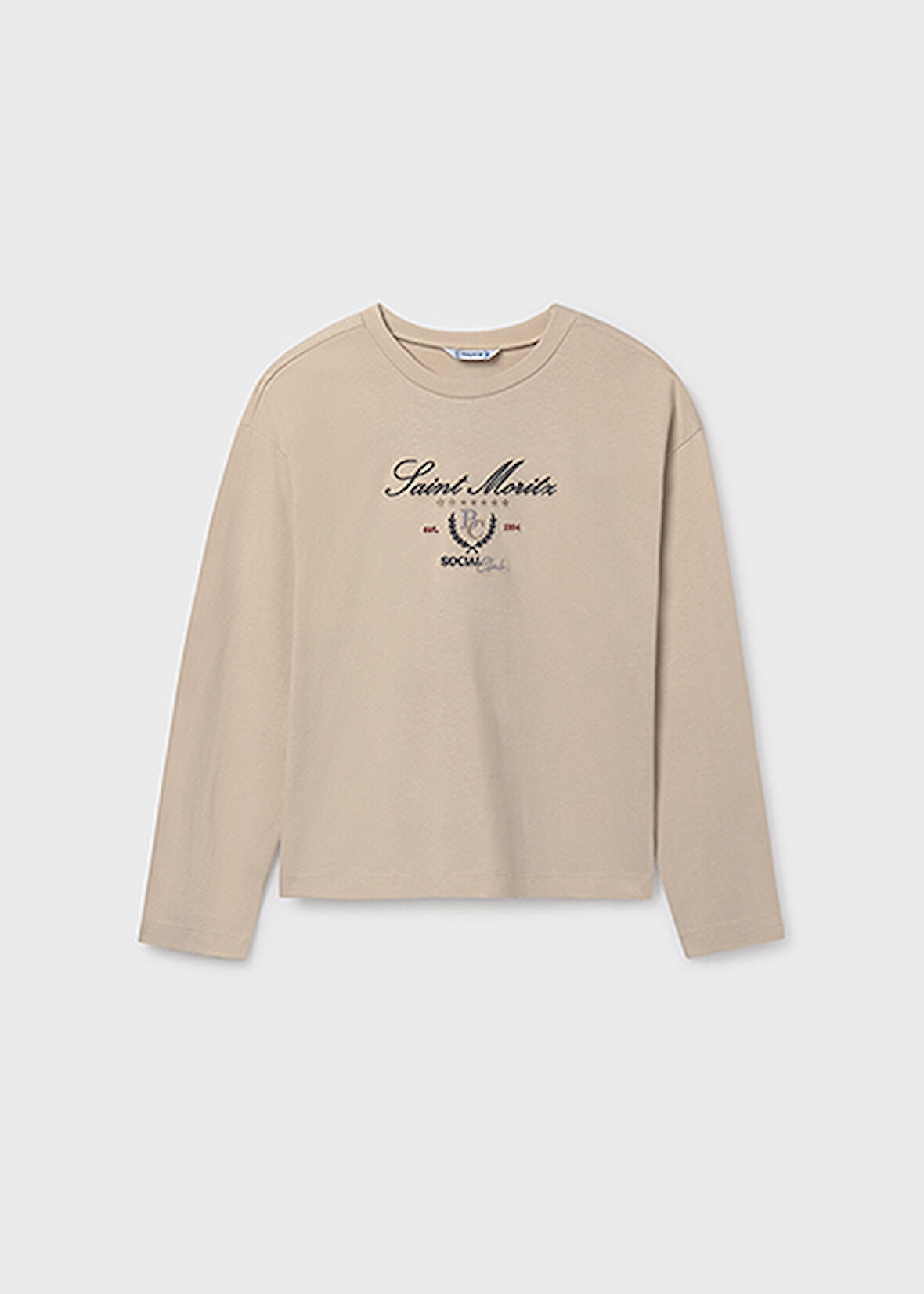 Mayoral Bej Kız Çocuk Uzun Kollu Tişört 7025