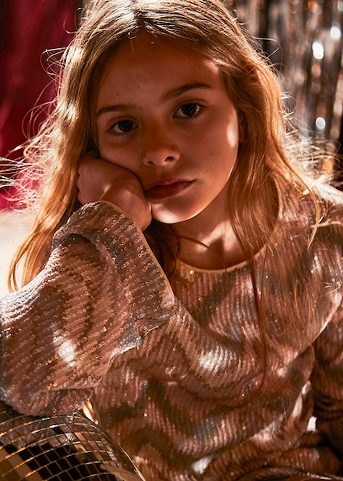 Mayoral Krem Kız Çocuk Pullu Bluz 7031