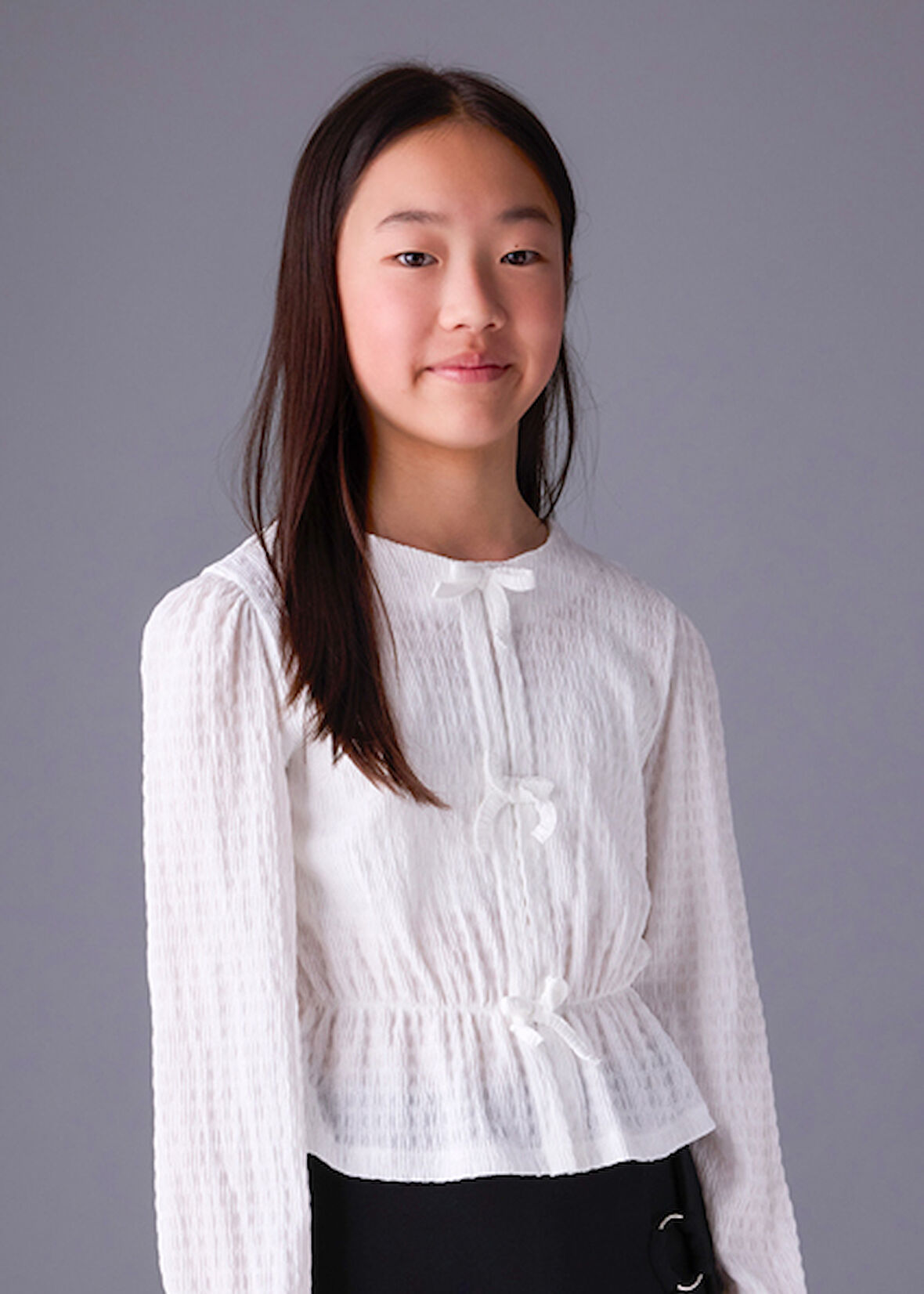 Mayoral Krem Kız Çocuk Fiyonklu Bluz 7032