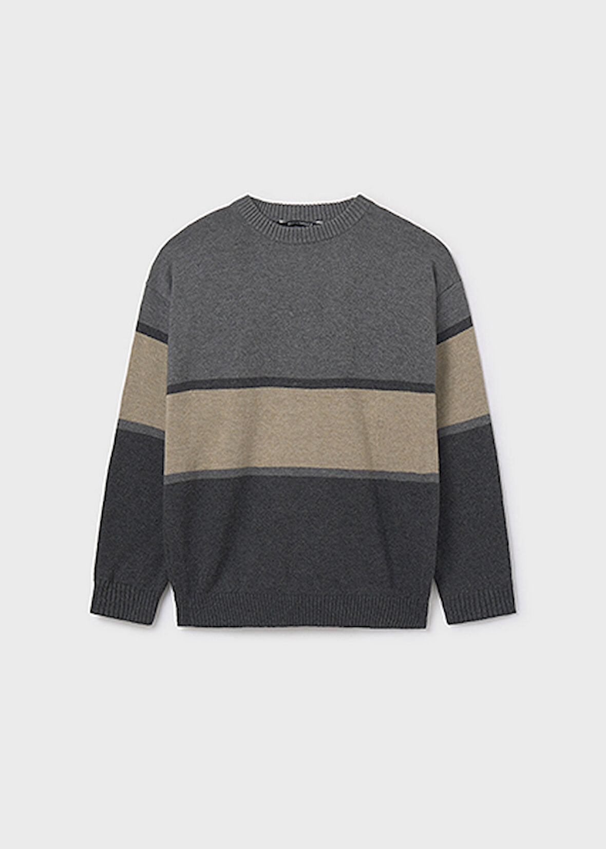 Mayoral Gri Erkek Çocuk Renk Bloklu Kazak 7303