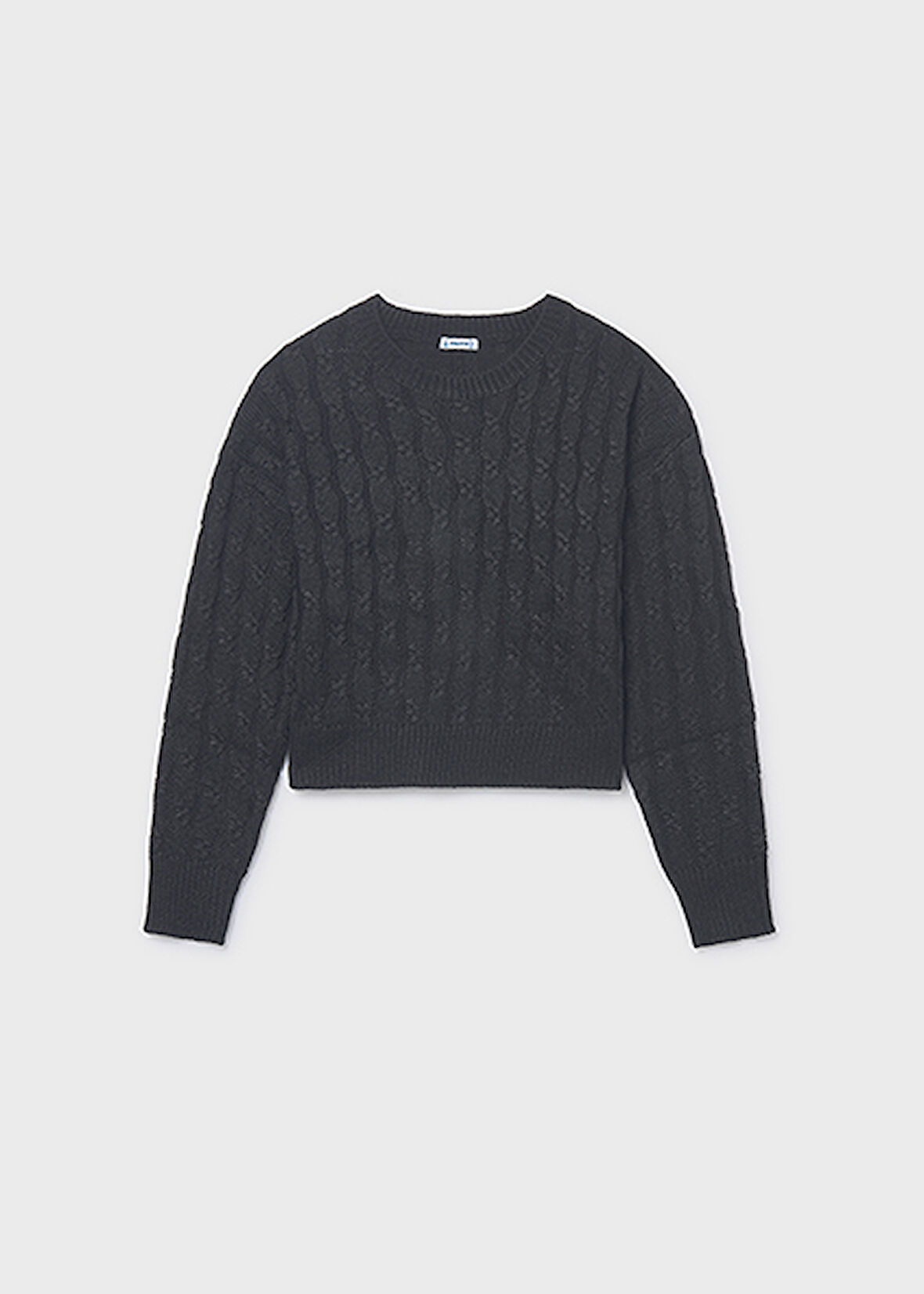 Mayoral Siyah Kız Çocuk Örgü Kazak 7309