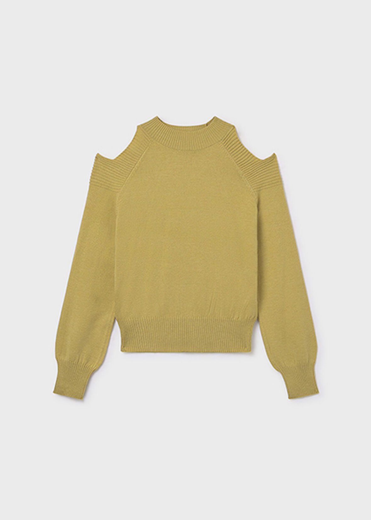 Mayoral Yeşil Kız Çocuk Omuzları Açık Kazak 7312