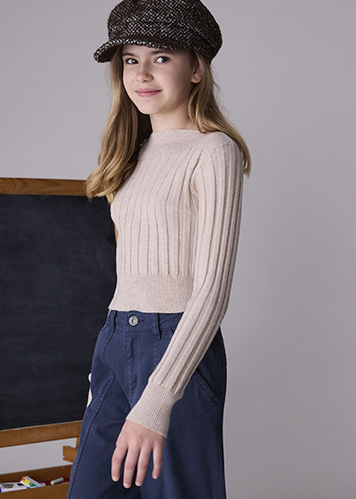 Mayoral Kız Çocuk Ribanalı Kazak 7313