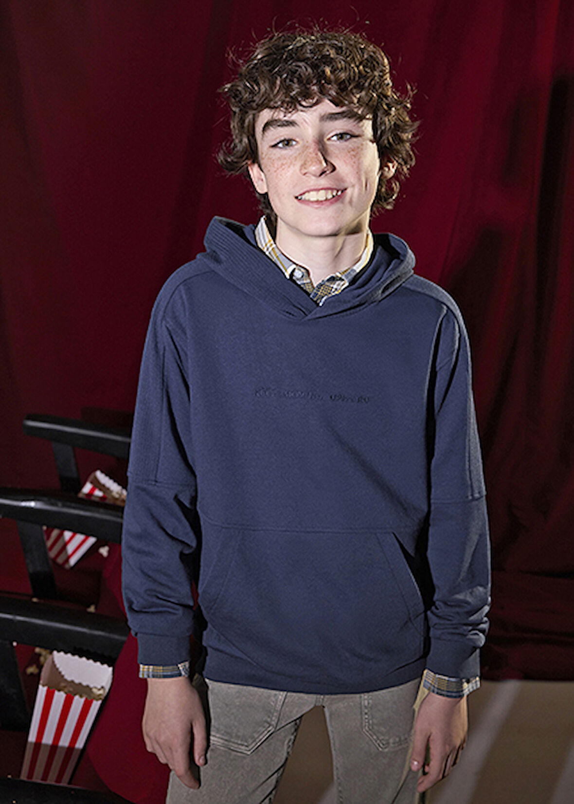 Mayoral Lacivert Erkek Çocuk İşlemeli Sweatshirt 7402