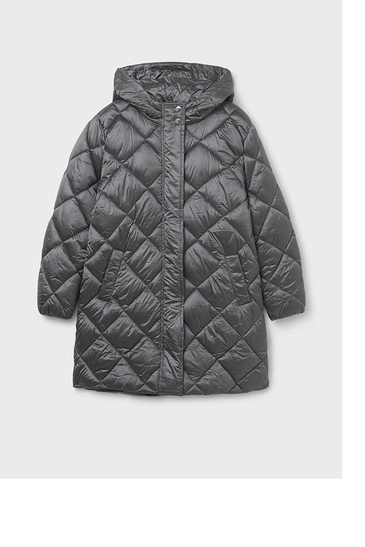 Mayoral Kız Çocuk Uzun Mont 10-16 Yaş Gri