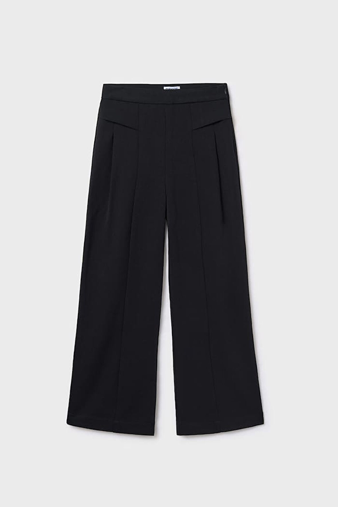 Kız Çocuk Pileli İspanyol Paça Pantolon - Siyah | 12 Yaş