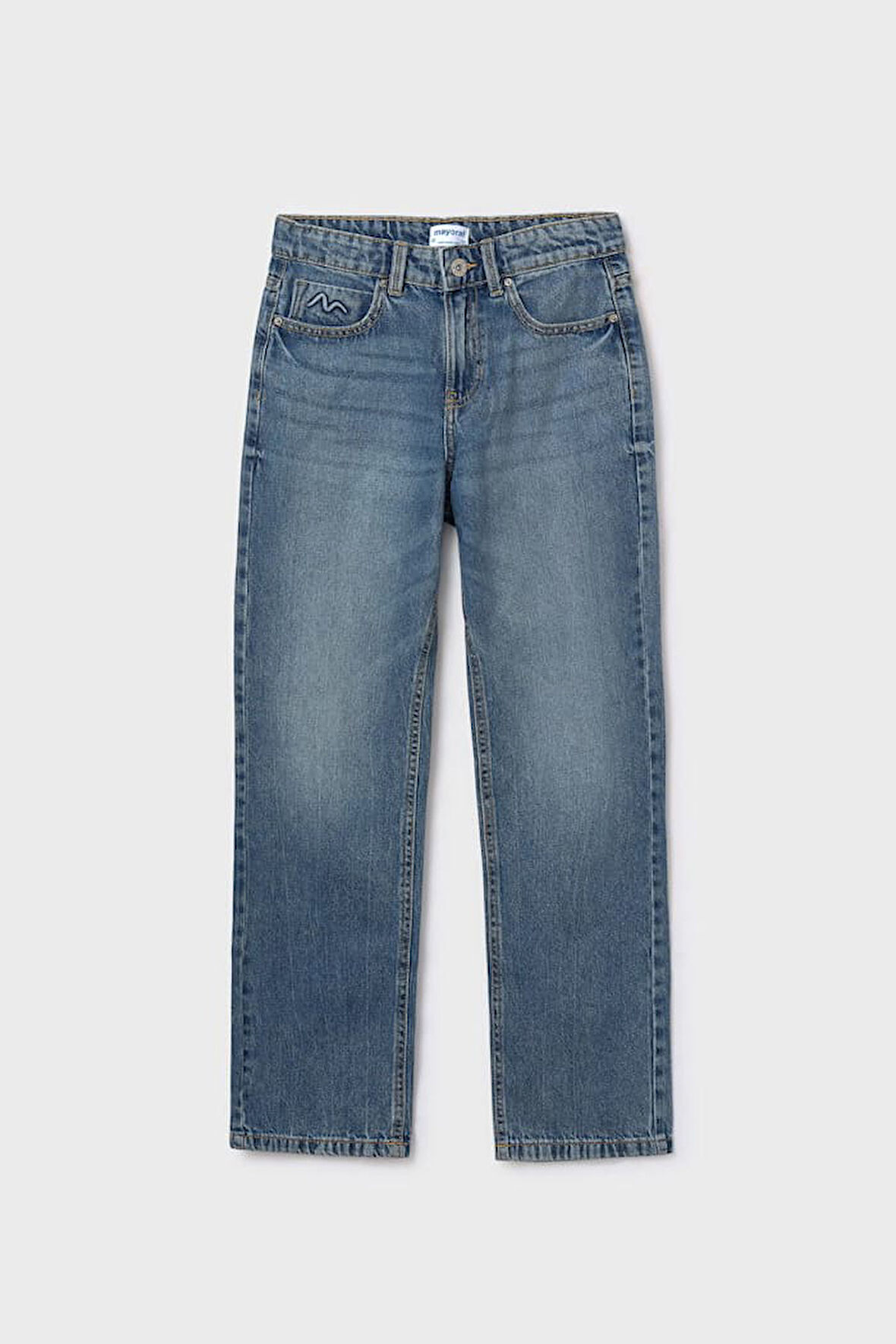 Kız Çocuk Bol Kesim Kot Pantolon - Mavi | 10 Yaş