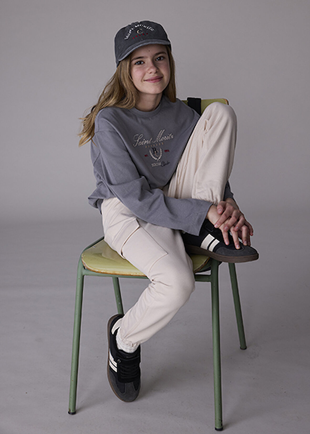 Mayoral Bej Kız Çocuk Kargo Jogger Pantolon 7578