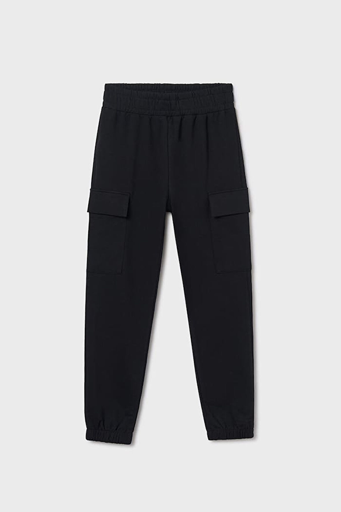 Kız Çocuk Kargo Cepli Jogger Pantolon - Siyah | 12 Yaş