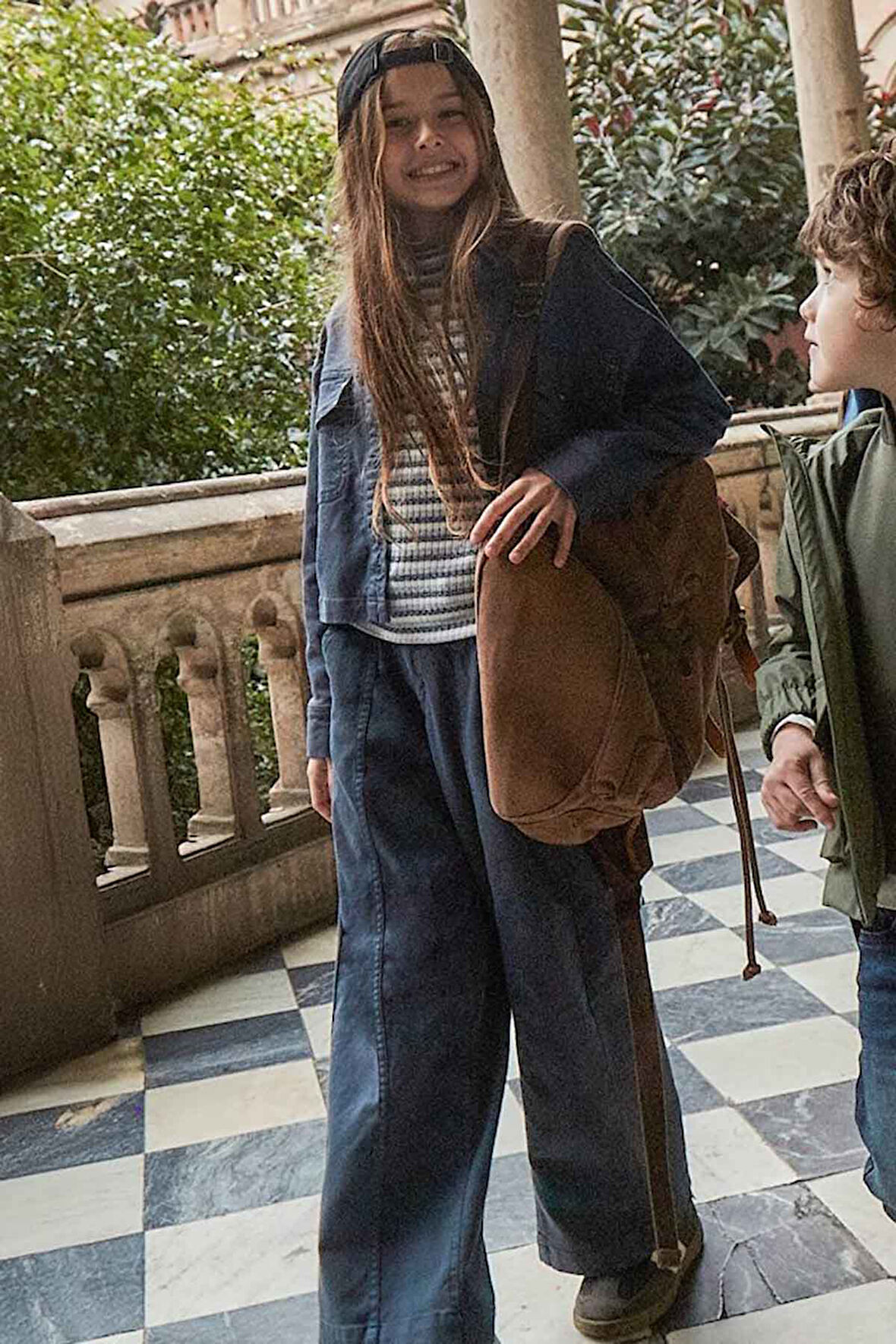 Kız Çocuk Geniş Paça Pantolon – Lacivert | 10 Yaş