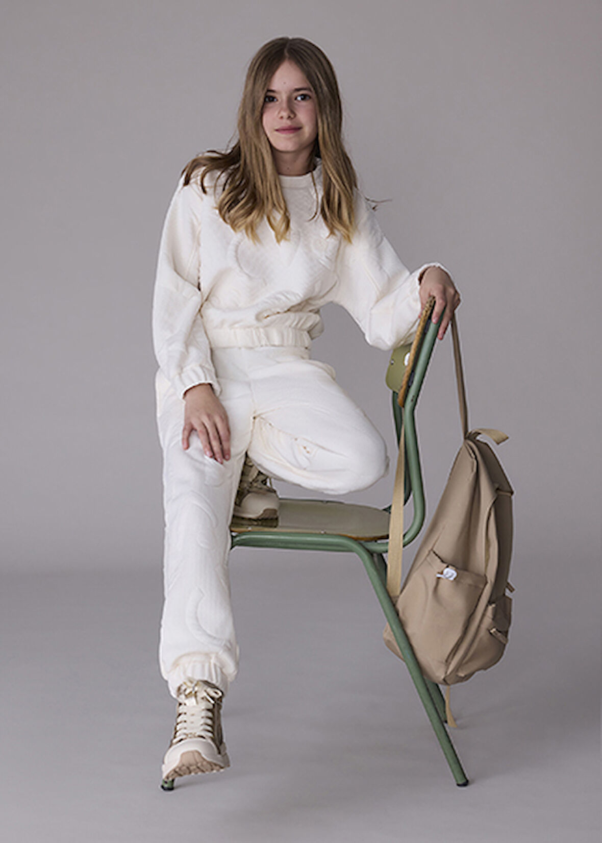 Mayoral Krem Kız Çocuk Kapitone Eşofman Takım 7852