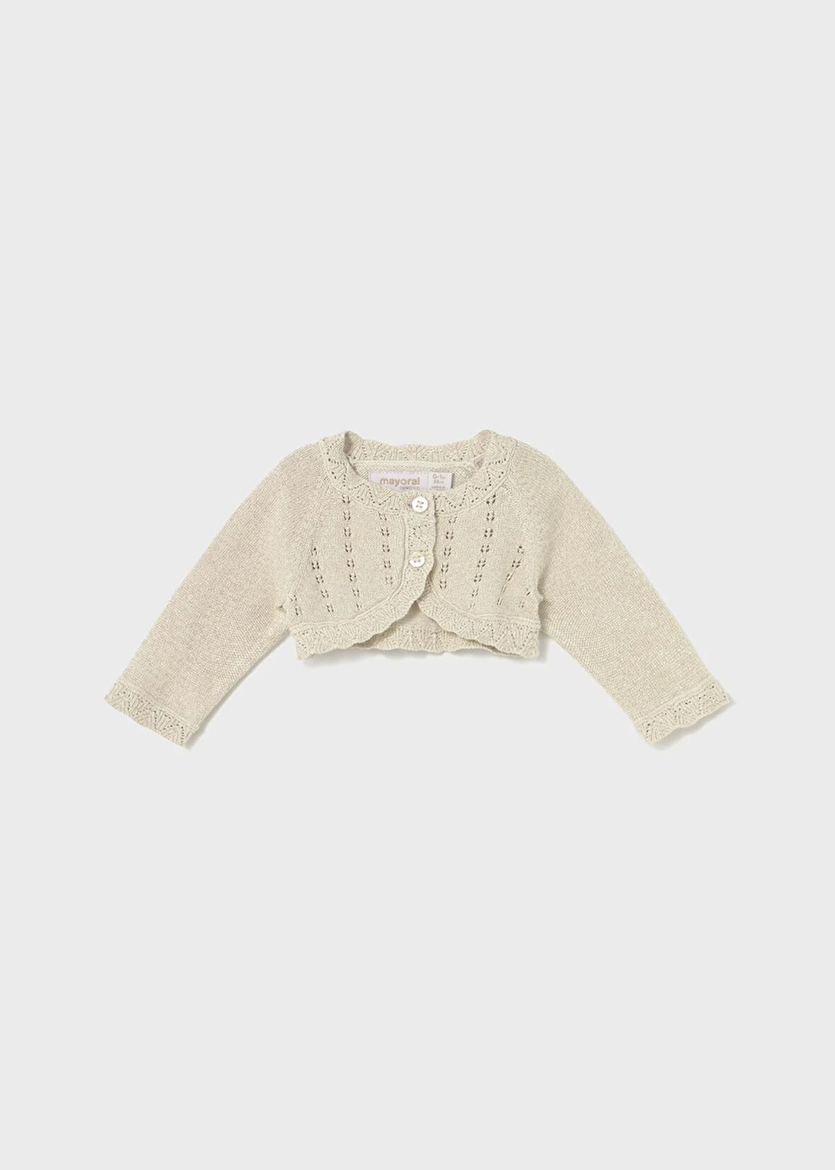 Mayoral Newborn Kız Bebek Merserize Bolero