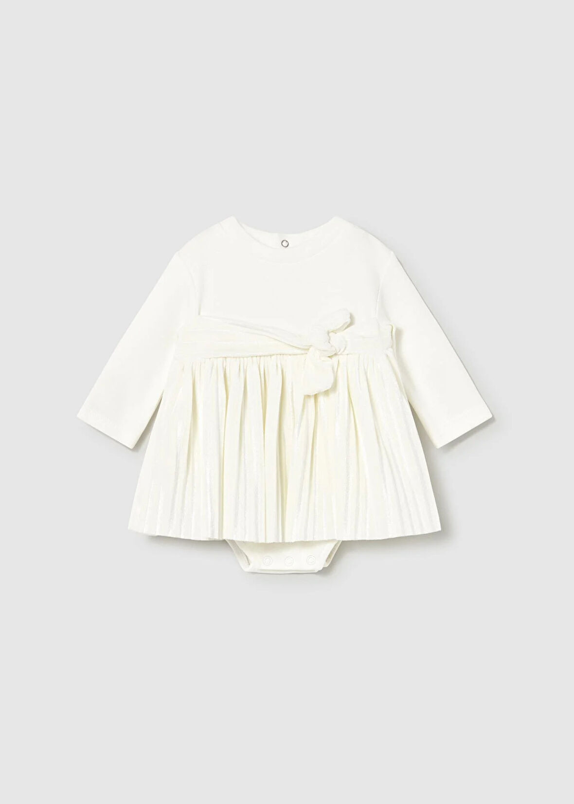 Mayoral Newborn Kız Bebek Uzun Kollu Kadife Elbise