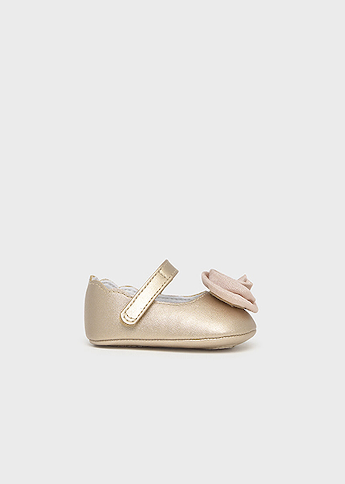 Mayoral Bej Bebek Çiçekli Ayakkabı 9960