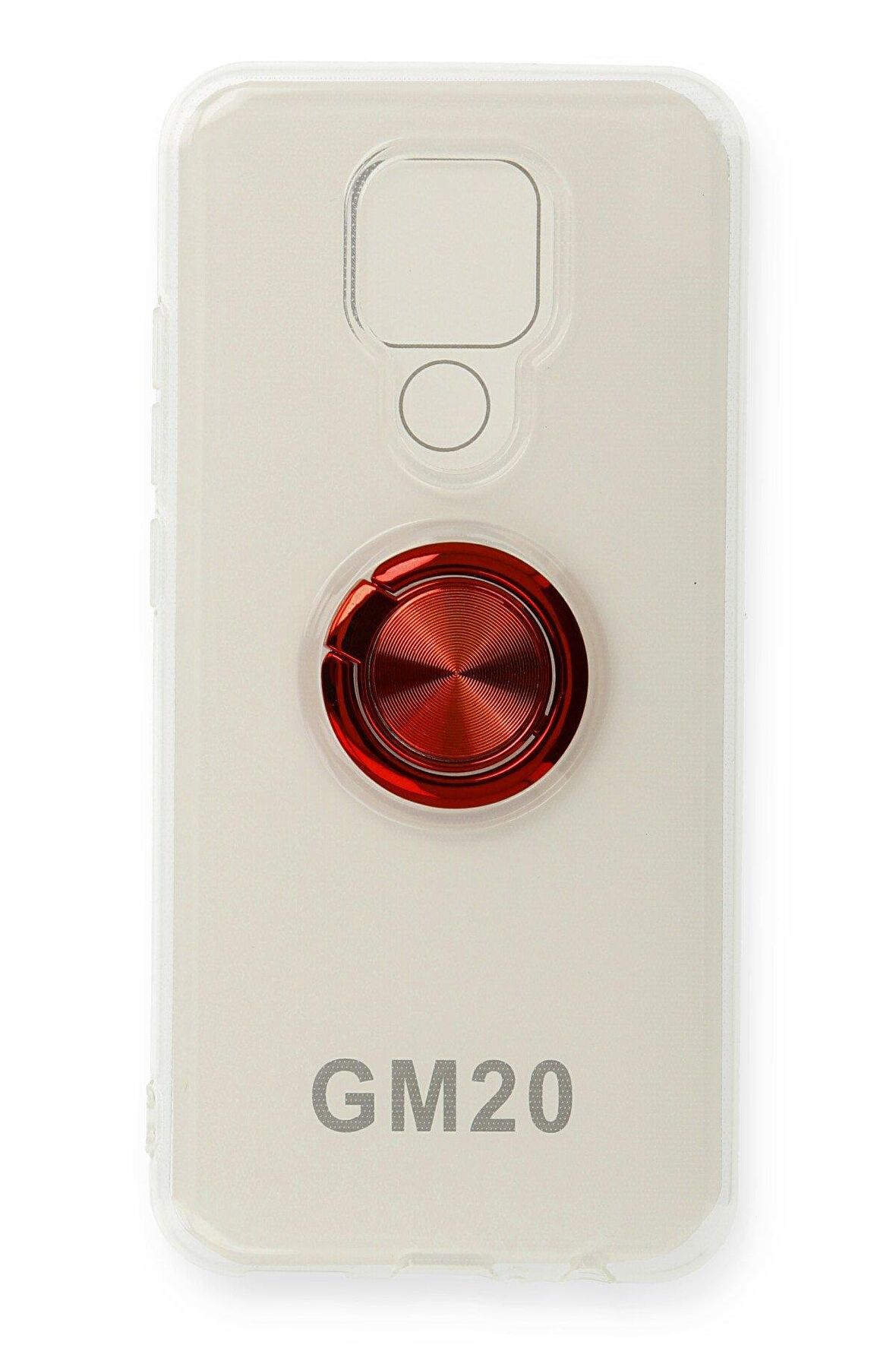 General Mobile Gm 20 Kılıf Gros Yüzüklü Şeffaf Silikon Kılıf