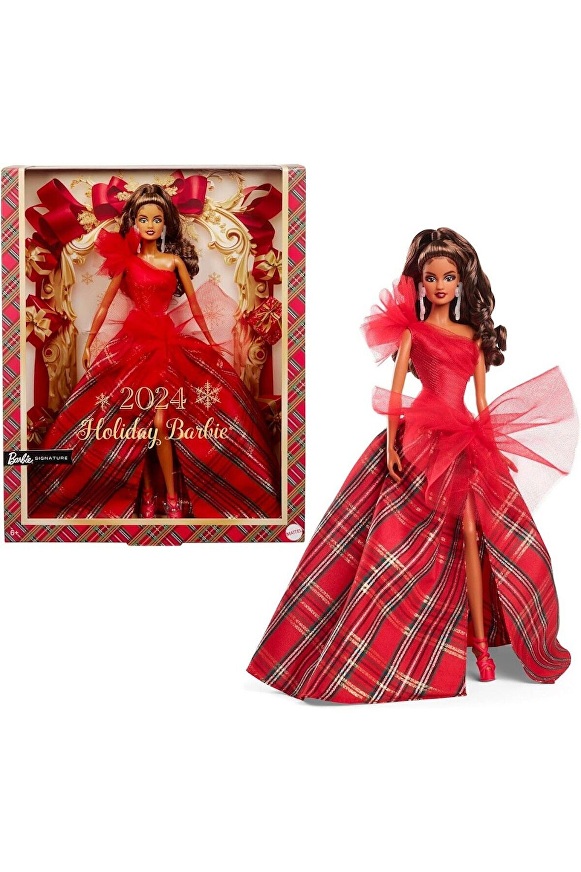 2024 Mutlu Yillar Bebeği? Yeni? Yil Barbi?e Kumral Holi?day Barbi?e 2025 Yilbaşi Bebeği?