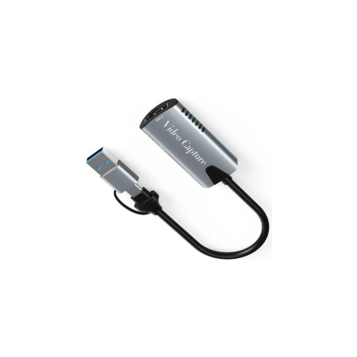 4K HDMI Video Yakalama Kartı – Çift Giriş (USB & Type-C), Tak-Çalıştır