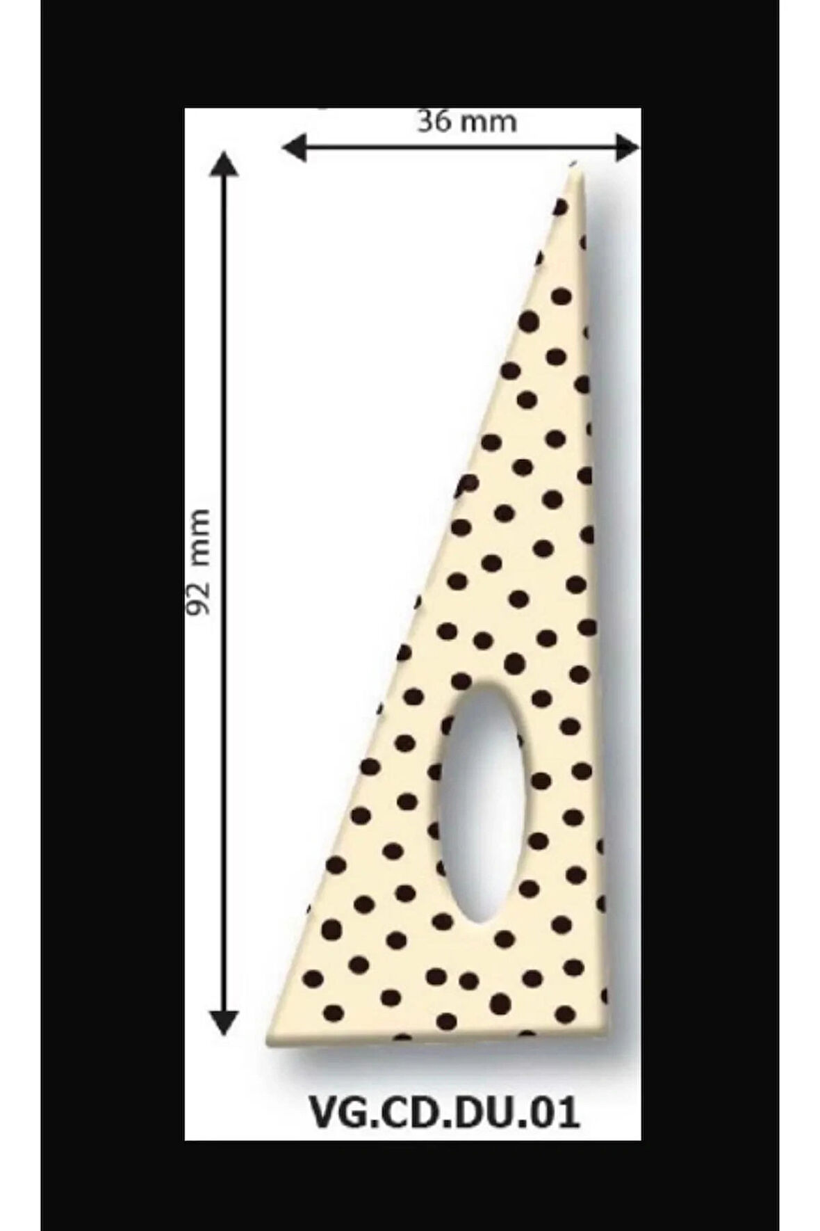  Dekor çikolata Delikli üçgen 288 adet