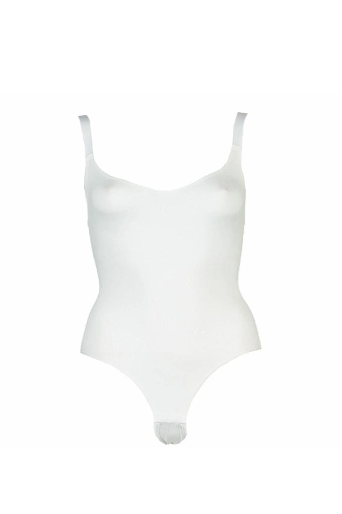 Kadın Beyaz Dikişsiz Vücut Korsesi