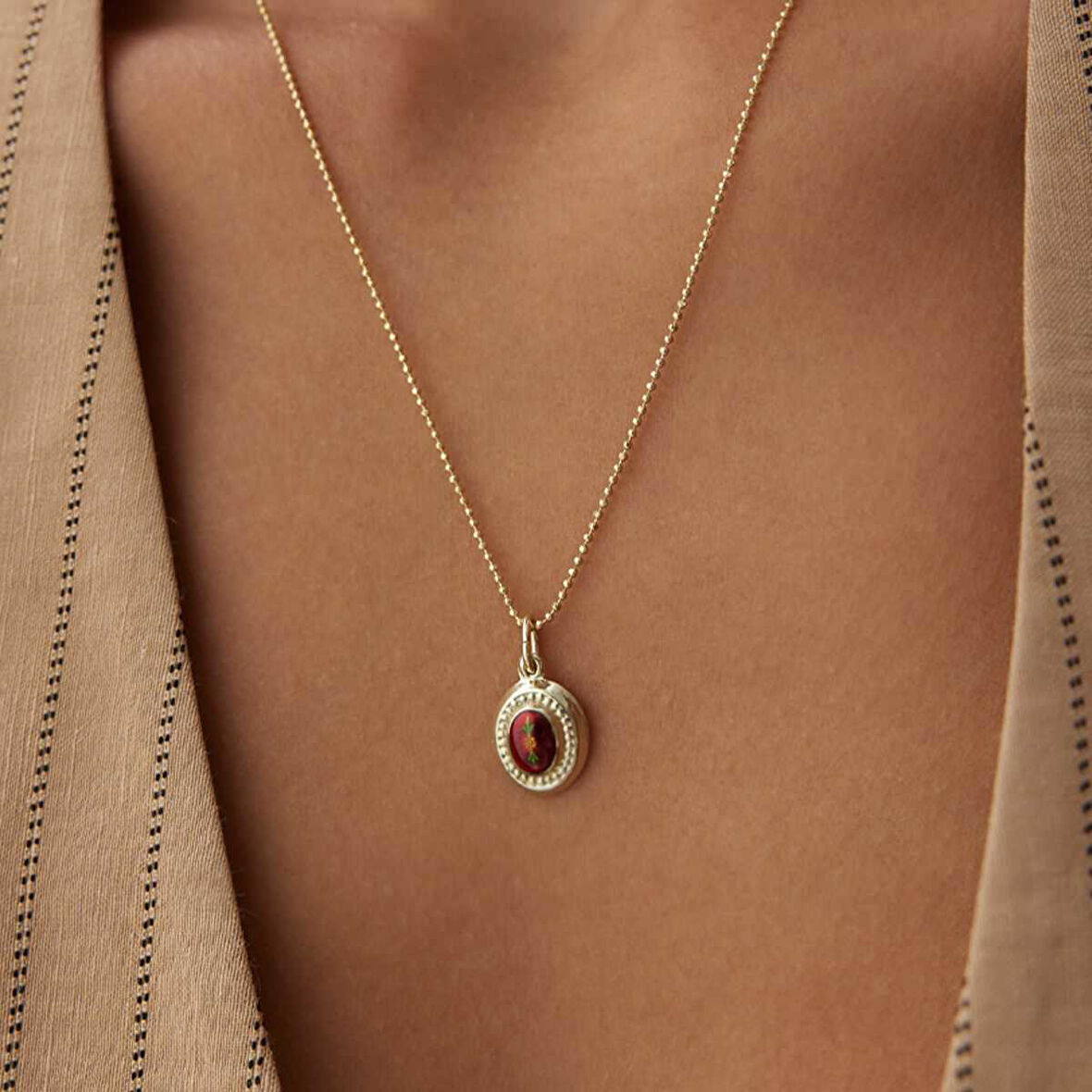 Kırmızı Payon Kolye