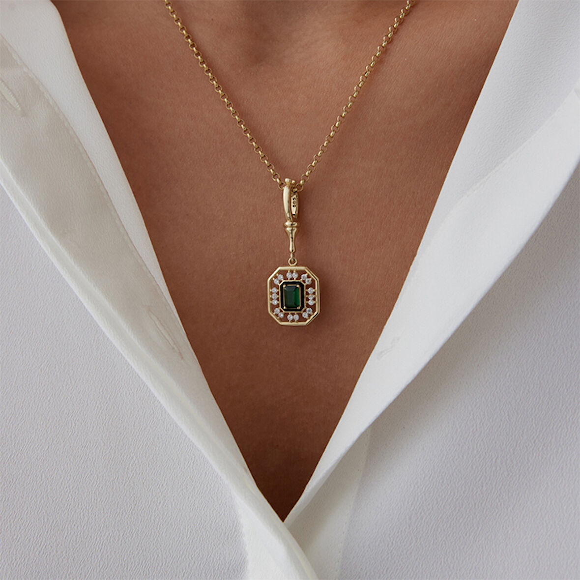 Green Reverse Kolye