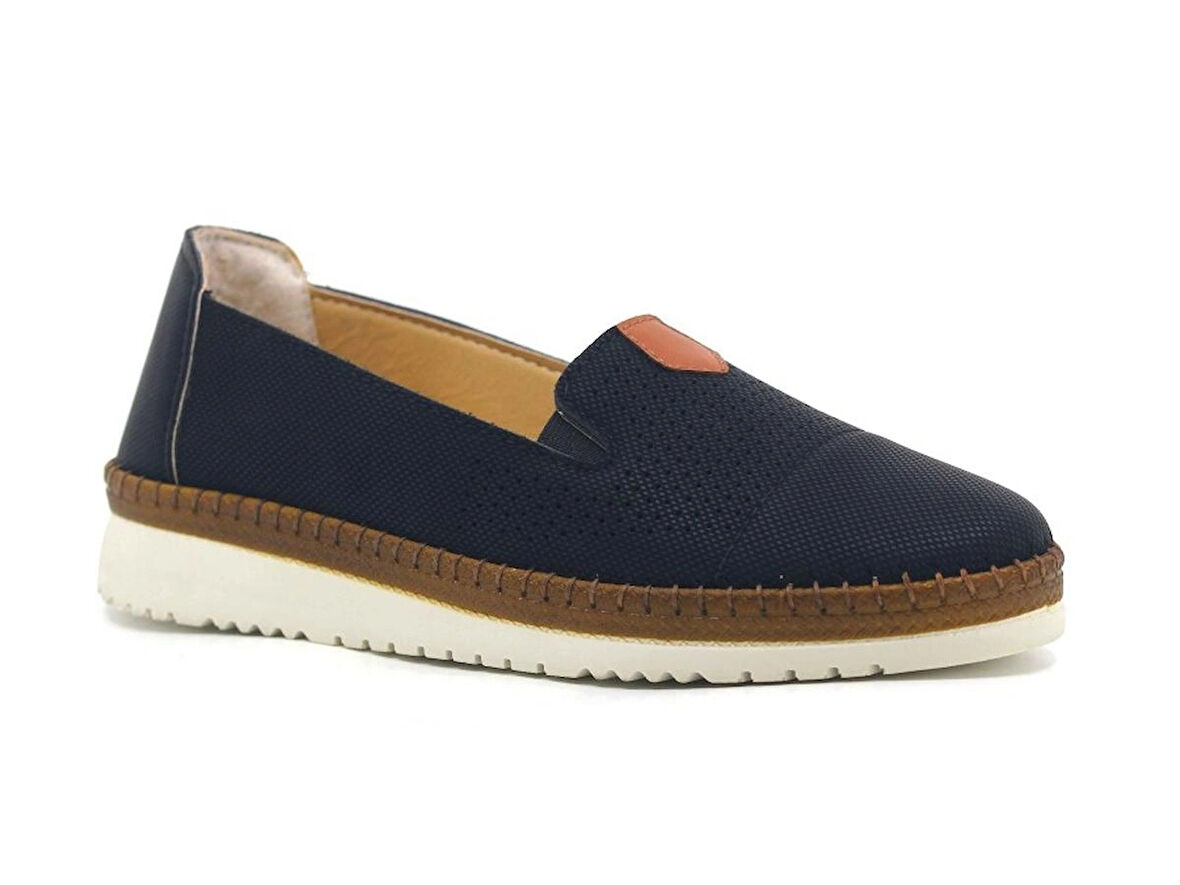 Saraçlı Ortapedik Rahat Taban Yazlık Deri Anne Ayakkabısı Siyah TarzNk2025