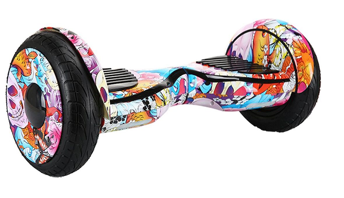 Smart Balance Zmos 10"İnch Smart Scooter Elektrikli Kaykay Hoverboard Bluetooth Desen-16