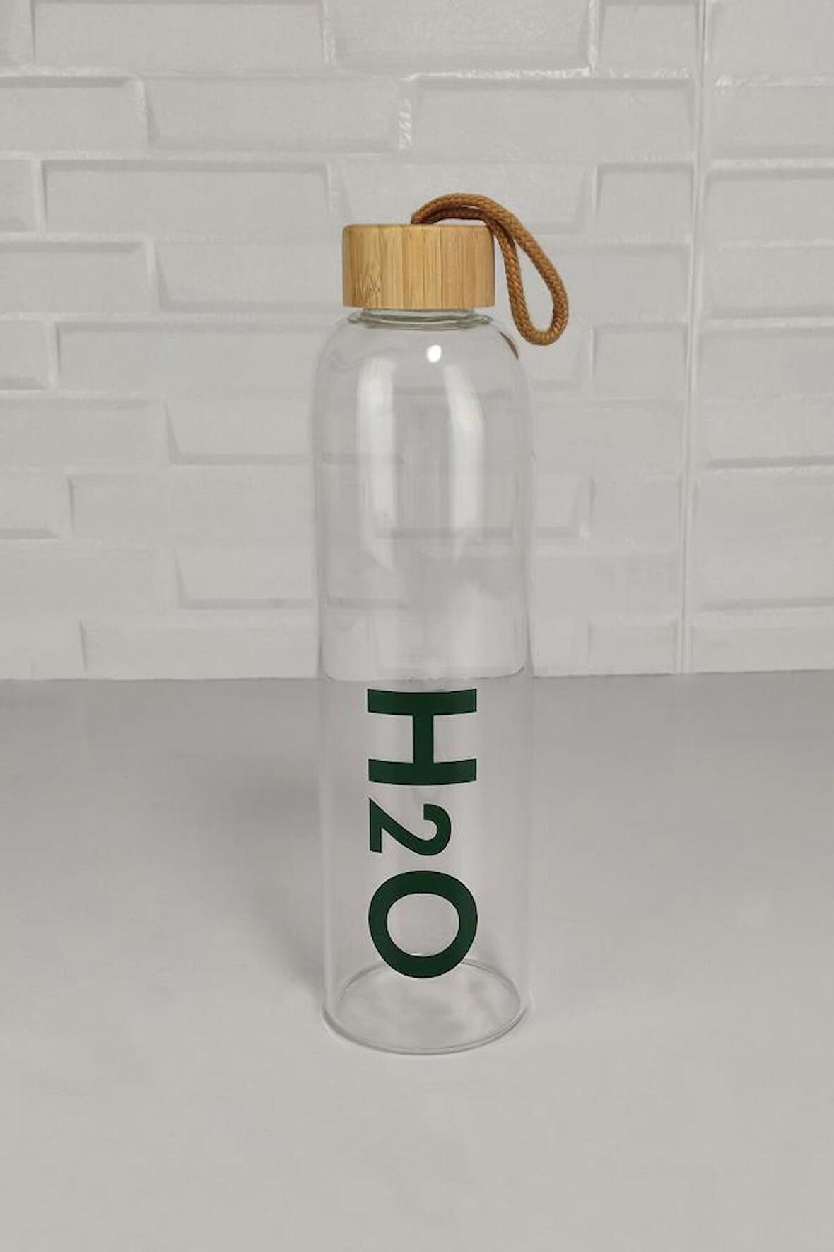 Digithome H2o Bambu Kapaklı Cam Matara 1000 Ml - H2O75372 