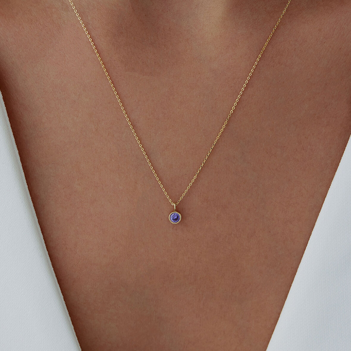 Kova Burcu Amethyst Kolye