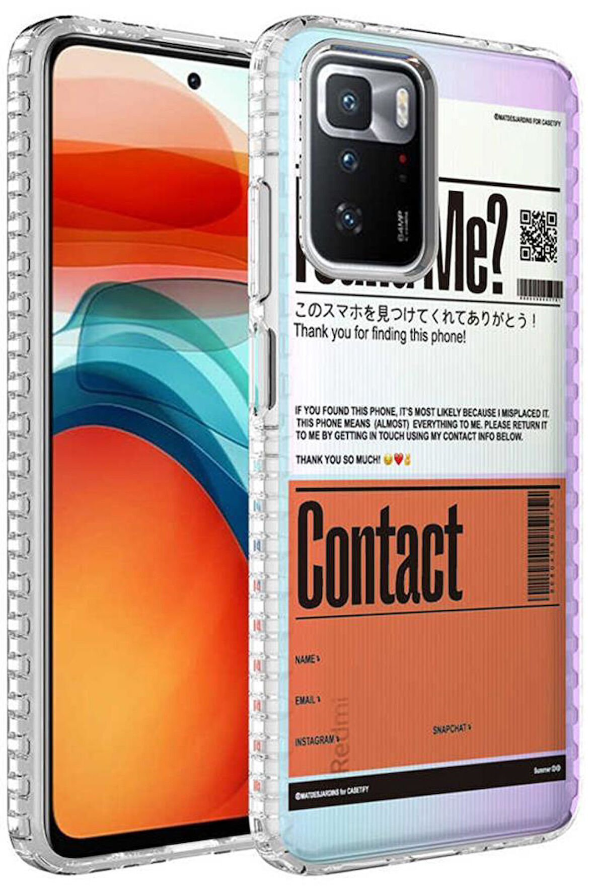 Xiaomi Redmi 10 Kılıf Airbag Kenarlı Renkli Desenli Elegans