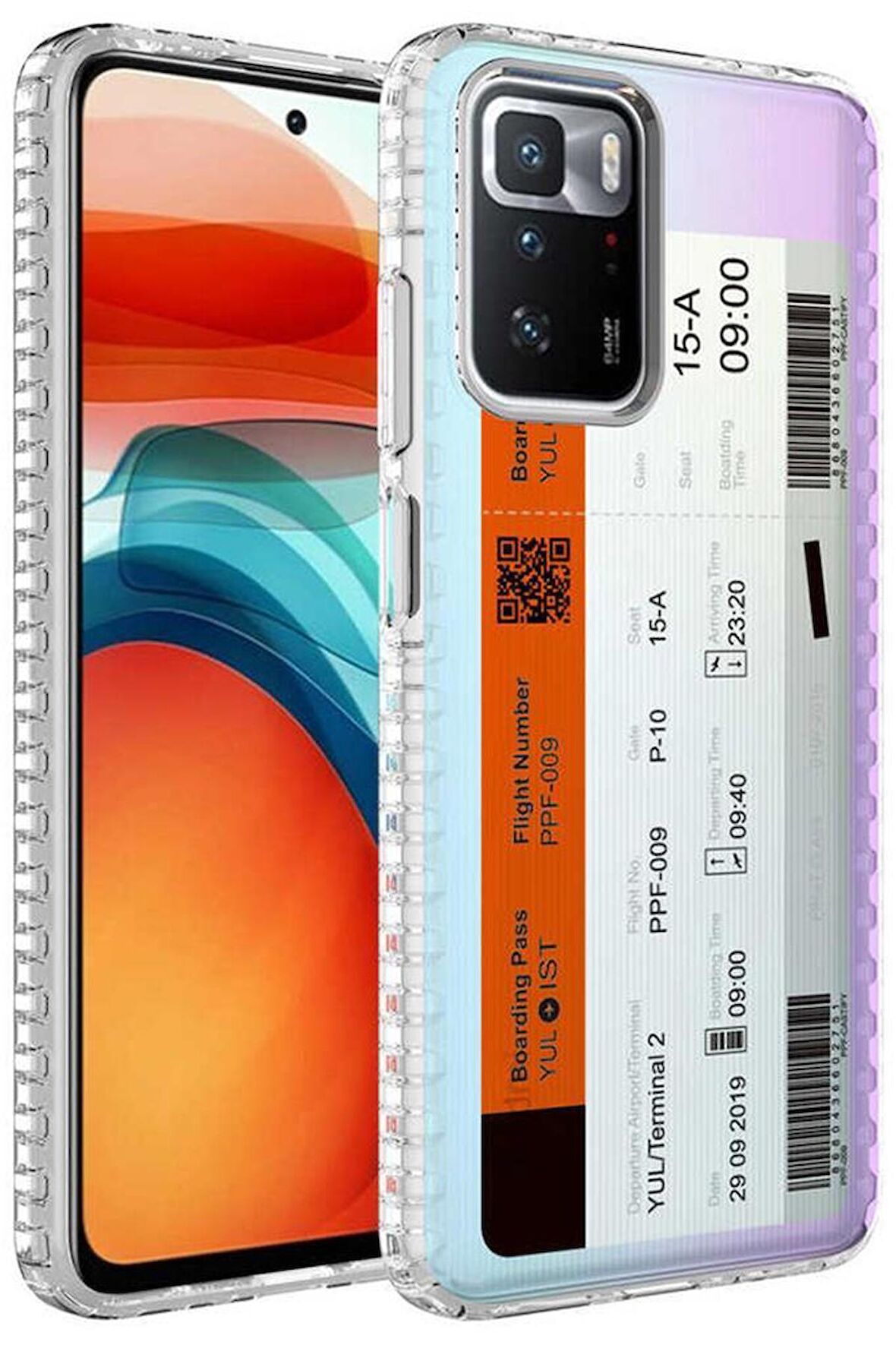 Xiaomi Redmi 10 Kılıf Airbag Kenarlı Renkli Desenli Elegans