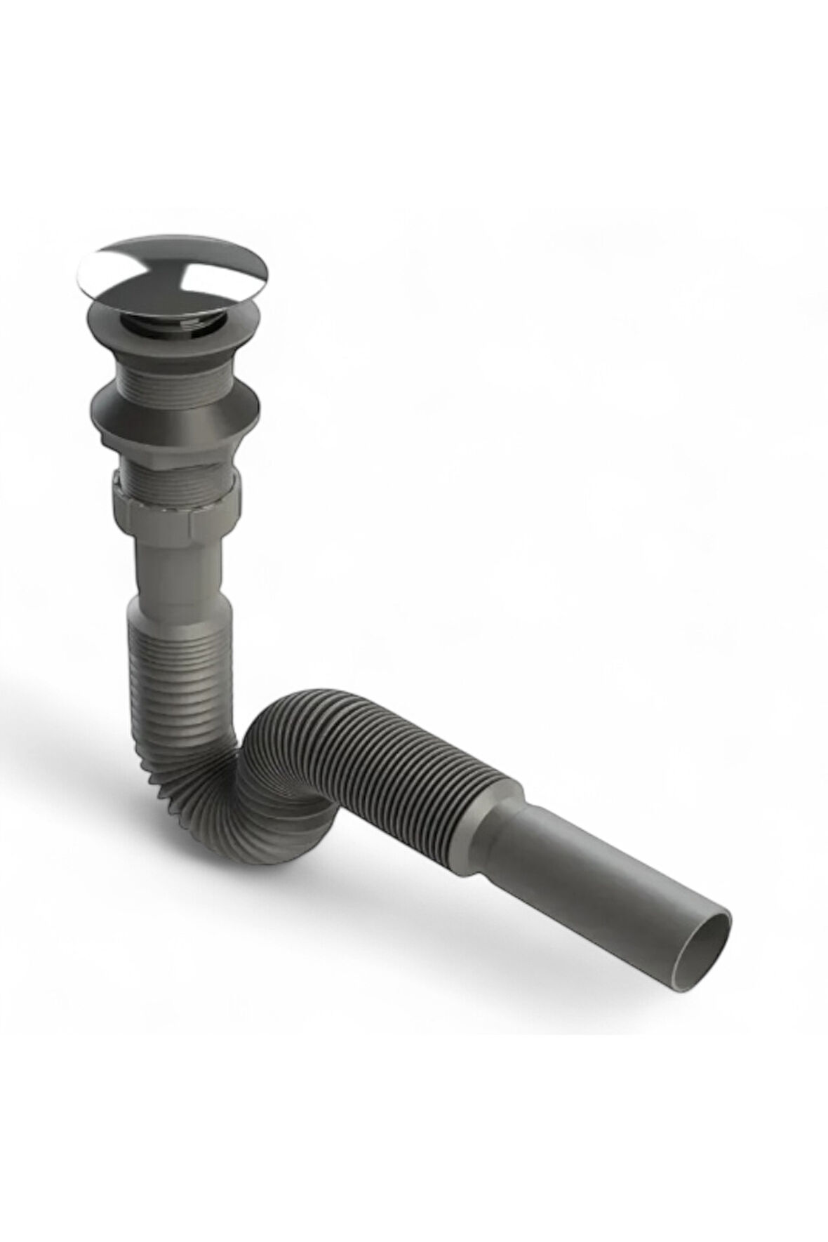 KALİTE - Paslanmaz Başlıklı Ve Körüklü Sifonlu Clıck Clack (POP-UP)