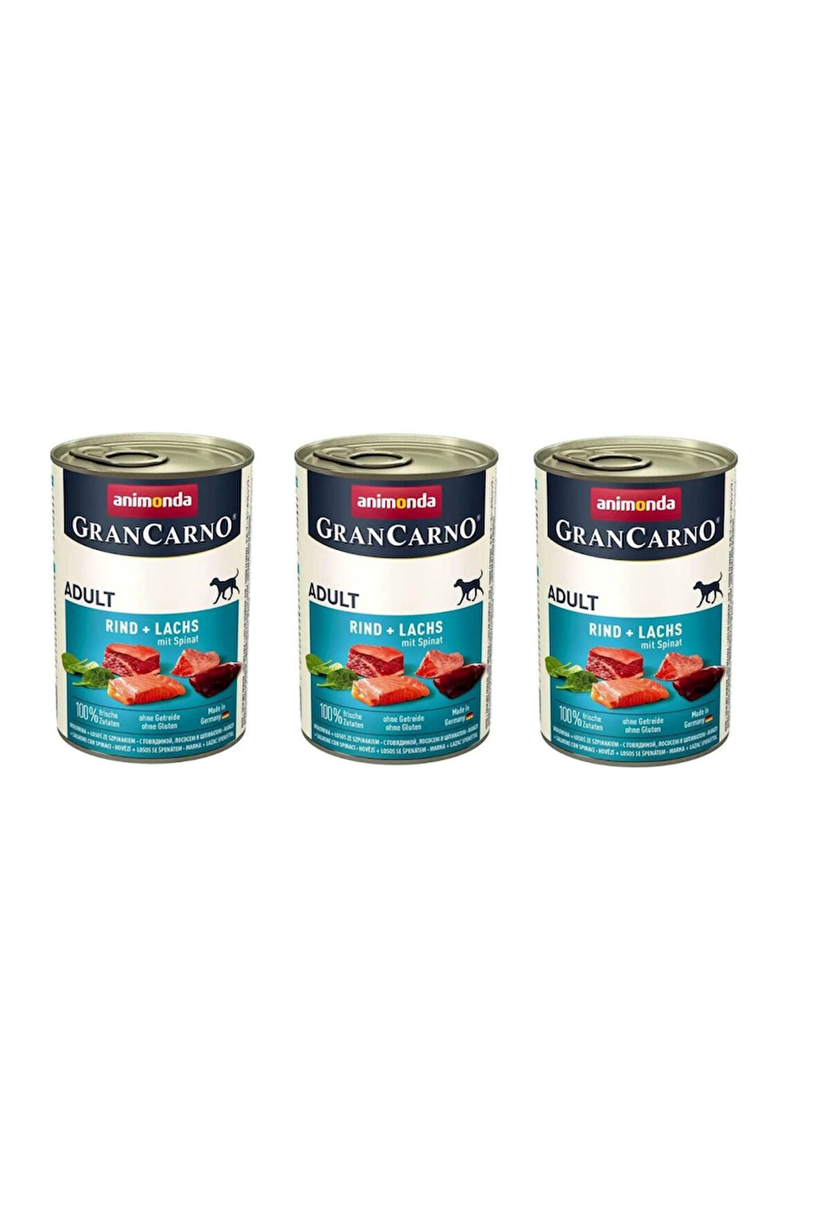Animonda Gran Carno Sığır ve Ispanaklı Köpek Konserve 400 Gr. X 3 Adet