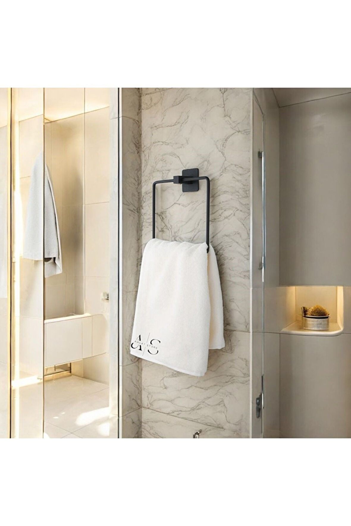 Banyo Havluluk Mutfak Havluluk Güçlü Yapıştırma Kare Metal Havluluk Yapışkanlı Havluluk