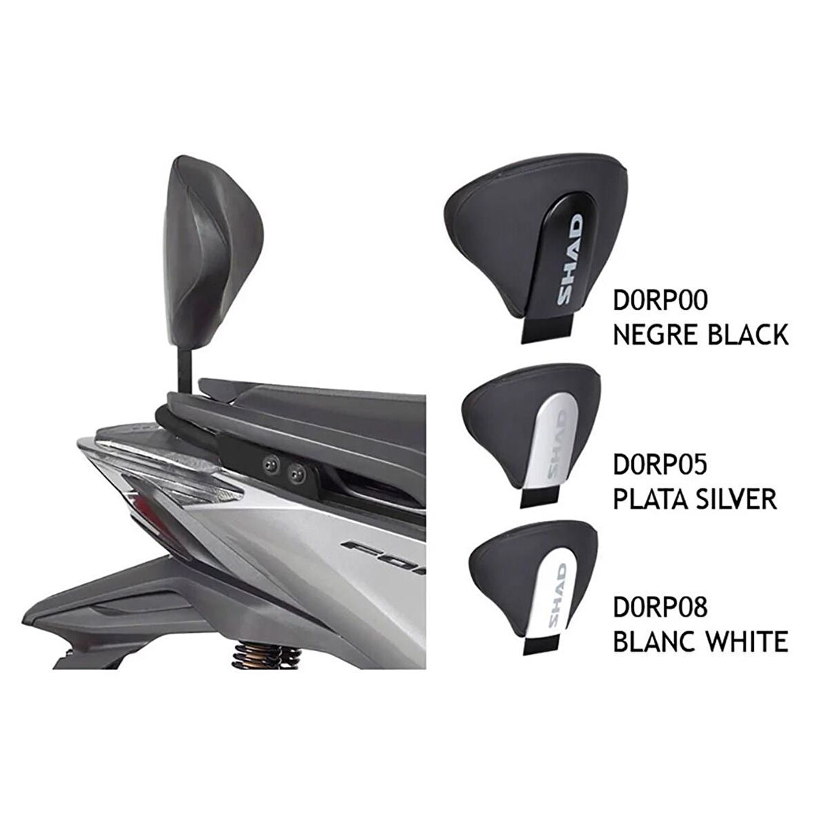 Shad Honda Forza 125/250/300 20-21 Sissy Bar H0FR11RV-D0RP05