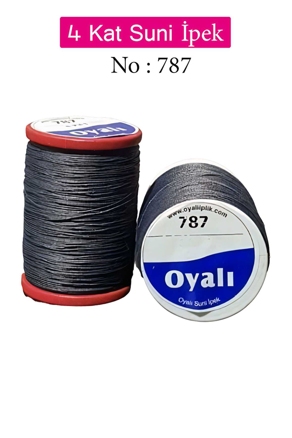 Oyalı 4 Kat Suni İpek İplik İğne Oyası Boncuk İpi Tığ Oyası No:787