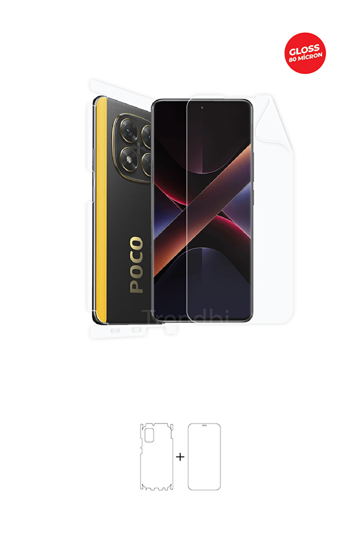 Xiaomi Poco X7 Ekran, Arka ve Yan Koruyucu Fullbody Kaplama TPU Film