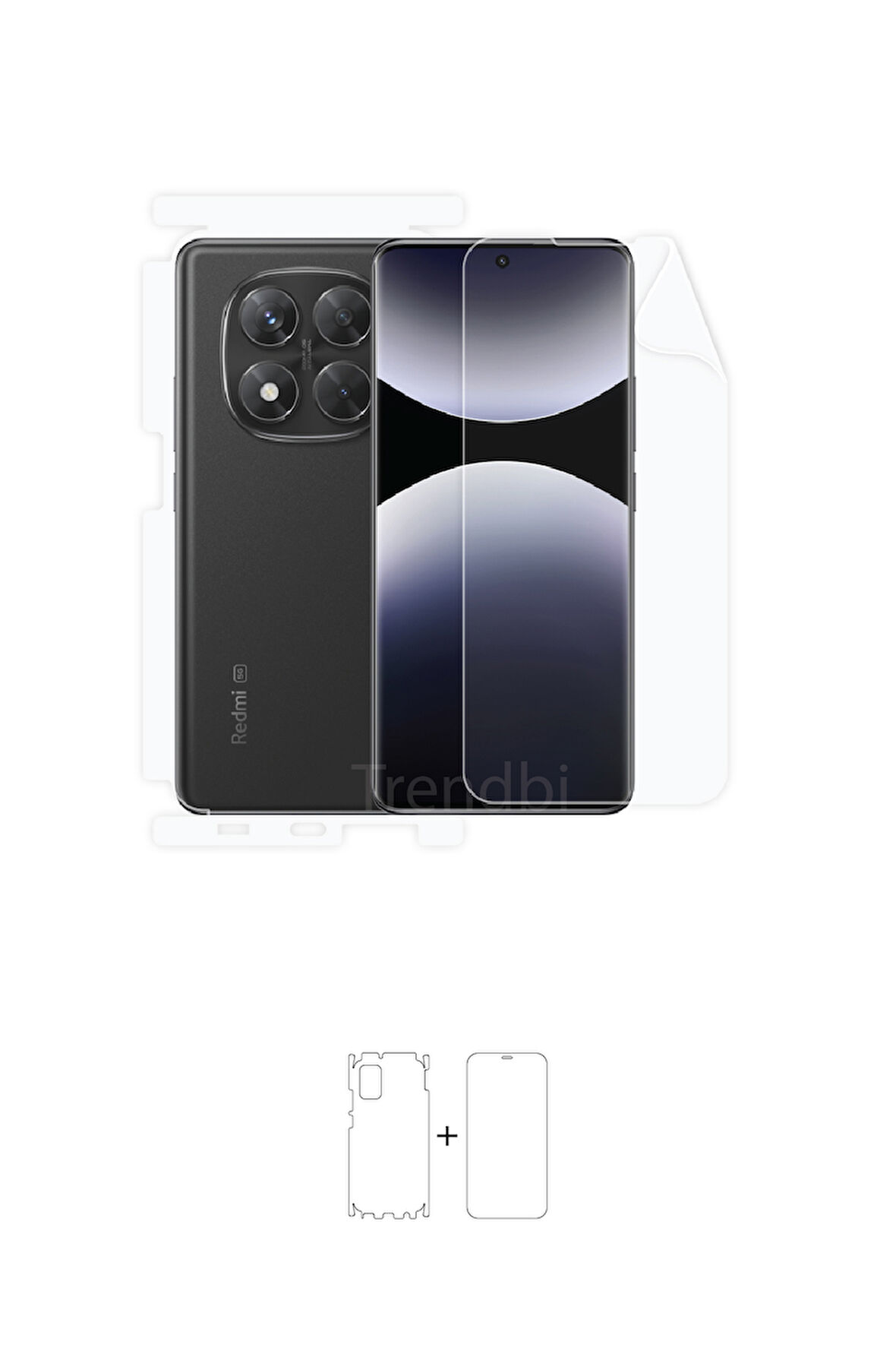 Xiaomi Redmi Note 14 Pro 5G Ekran, Arka ve Yan Koruyucu Fullbody Kaplama Koruyucu Poliüretan Film