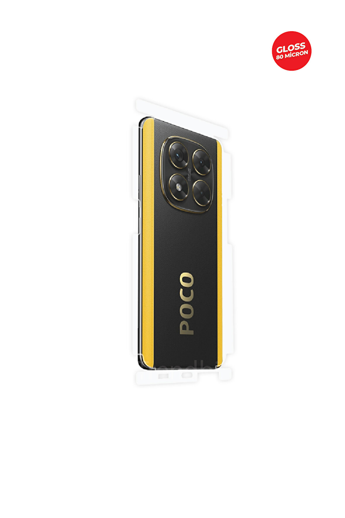 Xiaomi Poco X7 Parlak Arka ve Yan Koruyucu TPU Film