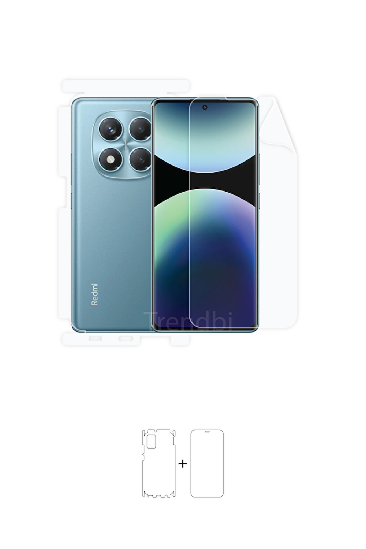 Xiaomi Redmi Note 14 Pro Ekran, Arka ve Yan Koruyucu Fullbody Kaplama Koruyucu Poliüretan Film