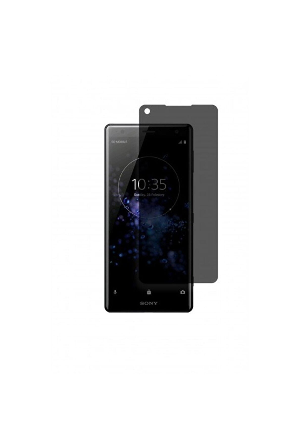Sony Xperia Xz2 Mat Hayalet Ekran Koruyucu Kaplama Yandan Bakınca Görünmeyen Privacy Ekran Koruyucu