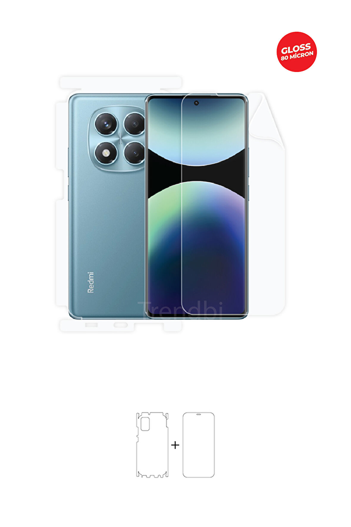 Xiaomi Redmi Note 14 Pro Ekran, Arka ve Yan Koruyucu Fullbody Kaplama TPU Film
