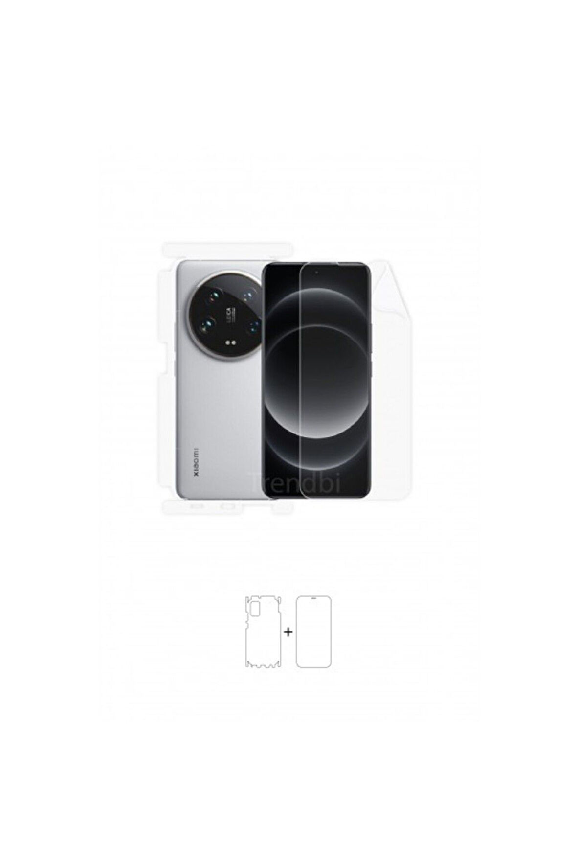 Xiaomi 14 Ultra 360 ° Full Body Ekran Koruyucu Kaplama Ön Arka Yan Darbe Emici Poliüretan Film